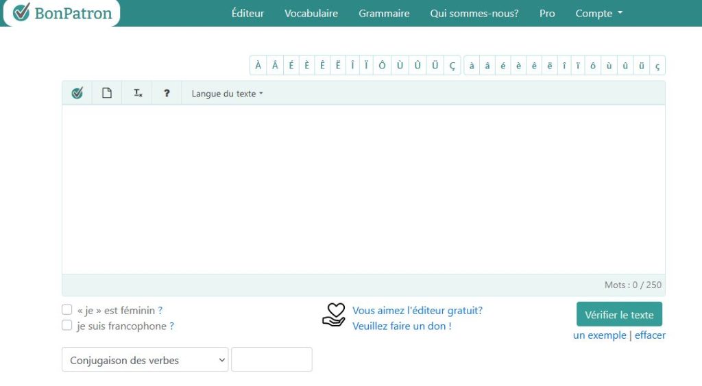 Bon Patron : Un correcteur pour détecter les fautes d’orthographe, de grammaire et de syntaxe
