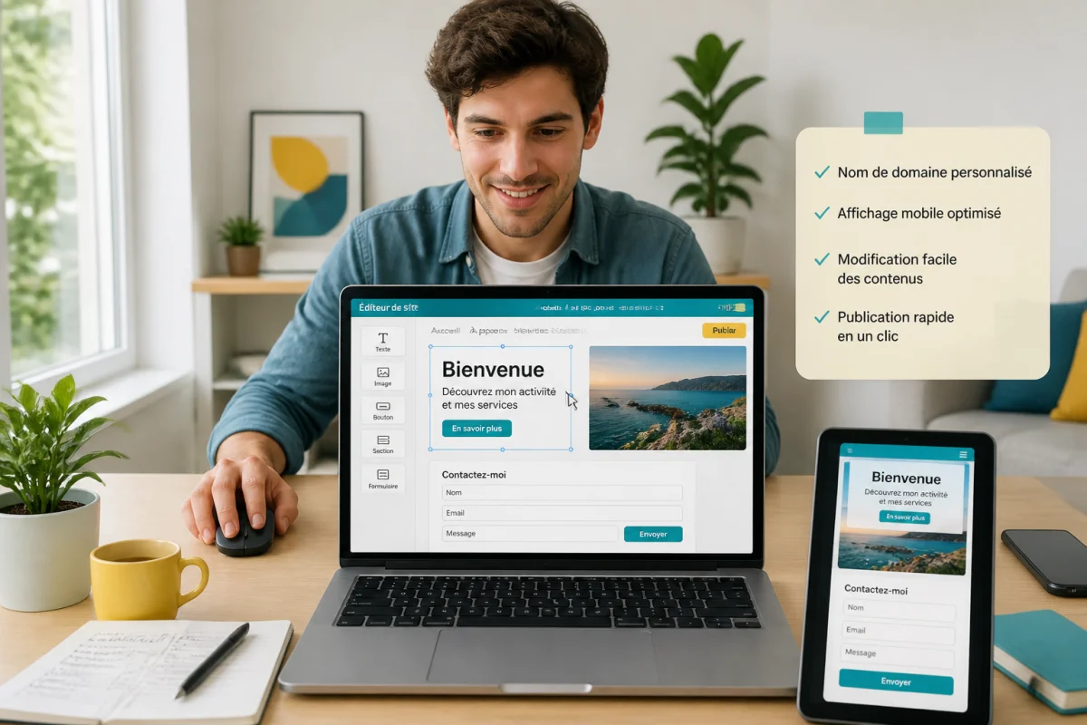 Créer un site web simple sans code et le publier rapidement