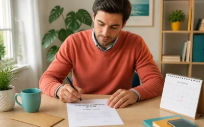Modèle de courrier de résiliation de bail à remplir