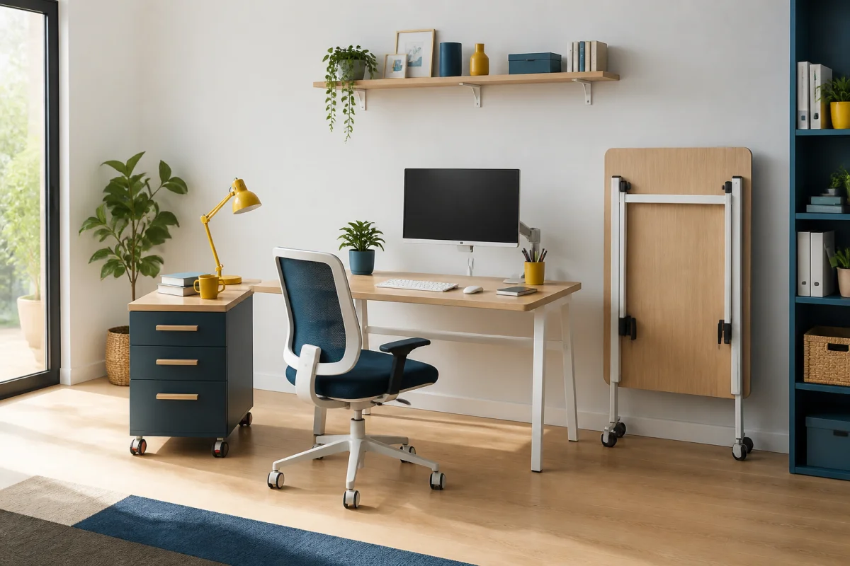Organiser un espace de travail modulable sans perdre de place