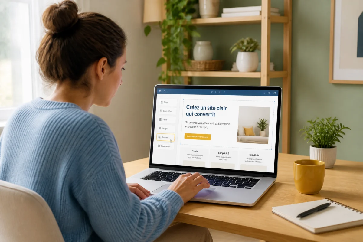Créer une page web sans code avec une méthode claire