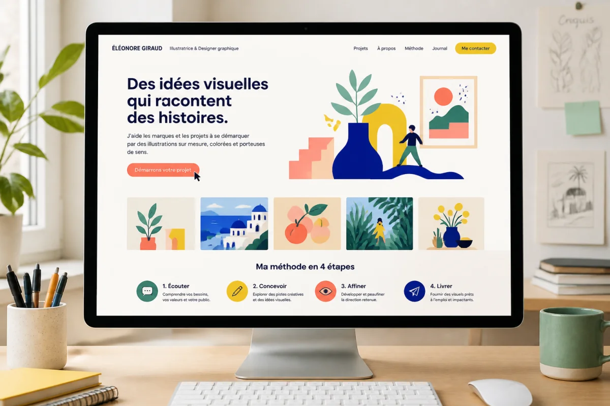 Faire son propre site web créatif sans se disperser