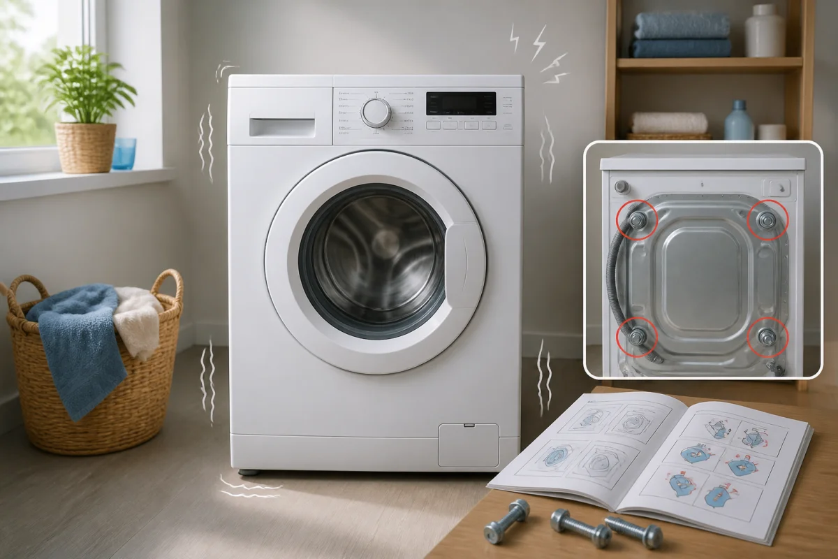 Bruit de machine à laver, causes et solutions pratiques